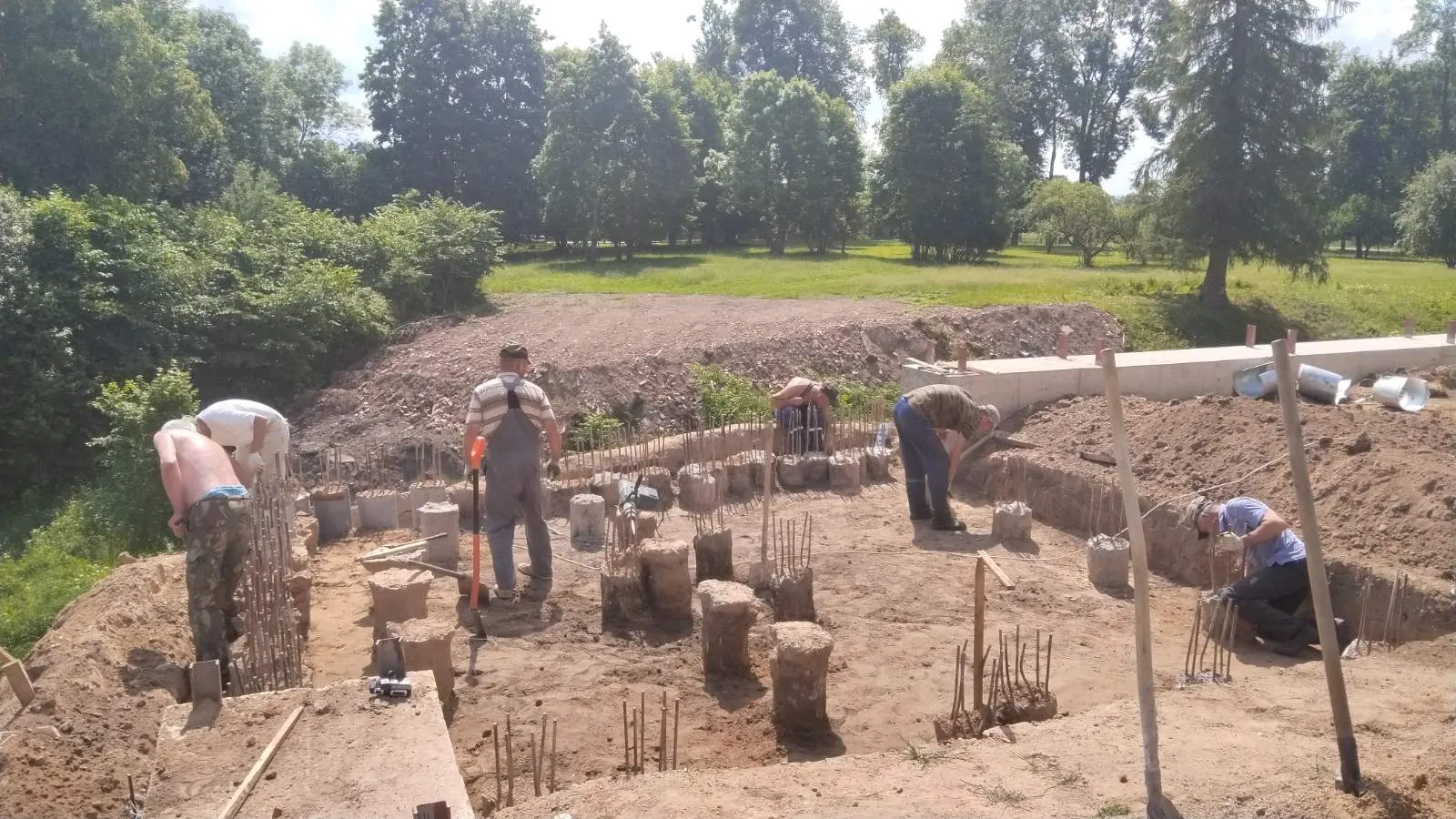 Восточная башня сваи 58 шт.