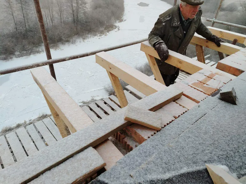 Опалубка галереи 3-го этажа