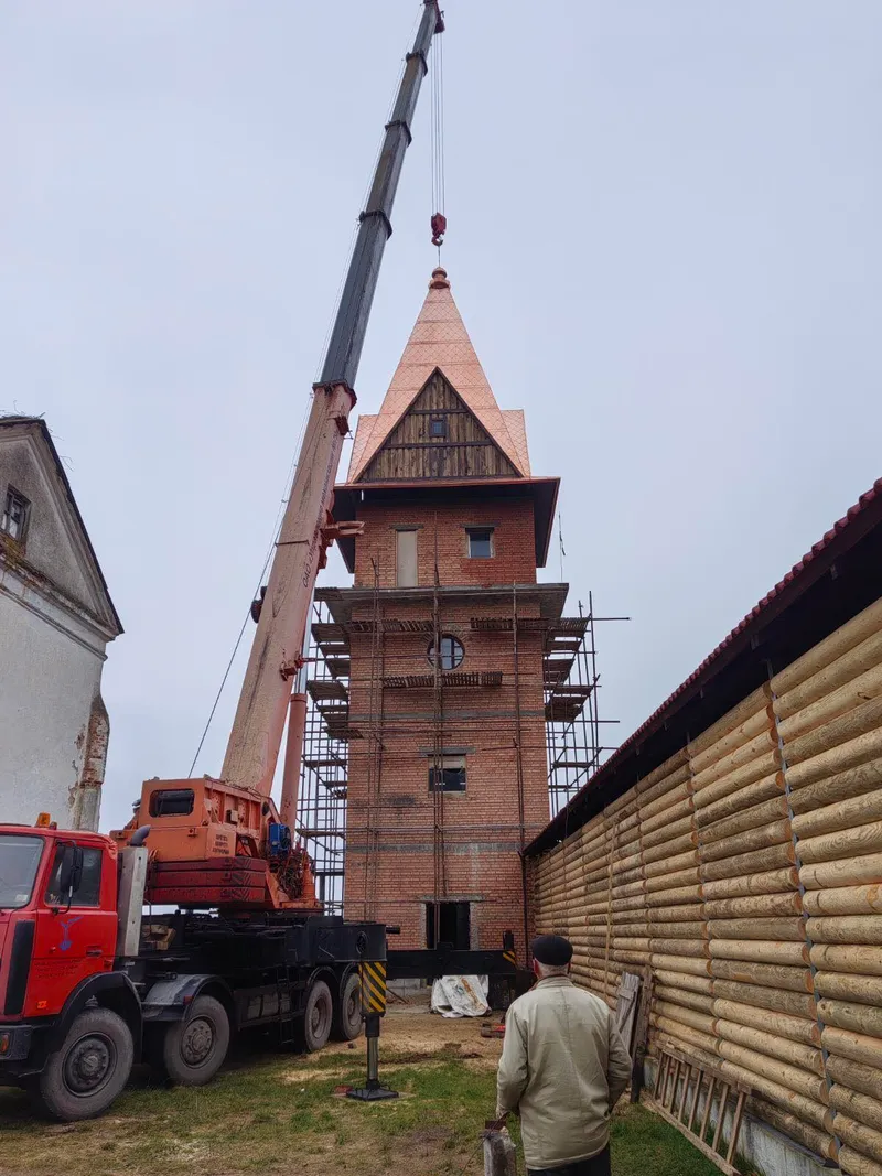 Установка купола